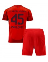 Bayern Munich Aleksandar Pavlovic #45 Hjemmedraktsett Barn 2024-25 Korte ermer (+ bukser)